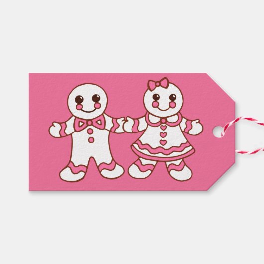 クリスマスクッキーのギフトタグ ギフトタグ (正面(横))