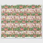 クリスマスクッキーのギフトラップ ラッピングペーパー (フラット)