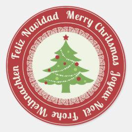 クリスマスクッキーのスワップシール ラウンドシール