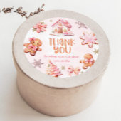 クリスマスクッキーのデコレーション感謝していパーティーユー ラウンドシール