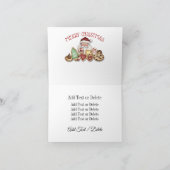 クリスマスクッキーのノートカード シーズンカード (内部)