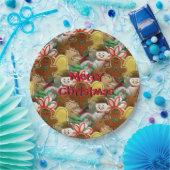 クリスマスクッキーのパターン ペーパープレート (パーティー)