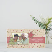 クリスマスクッキーのフォトカード シーズンカード (スタンド正面)