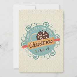 クリスマスクッキーのベーキングパーソナライズされた休日 シーズンカード