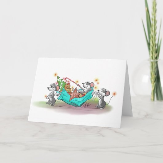 クリスマスクッキーのホイスト カード (正面)