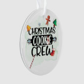 クリスマスクッキーの乗組員 オーナメント (正面)
