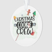 クリスマスクッキーの乗組員 オーナメント (正面)