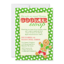 クリスマスクッキーの交換の招待