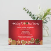 クリスマスクッキーの交換パーティー 招待状 (スタンド正面)