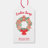 クリスマスクッキーの交換 ギフトタグ (正面)