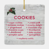 クリスマスクッキーの交換 セラミックオーナメント (裏面)