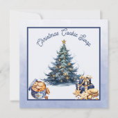 クリスマスクッキーの交換 招待状 (正面)