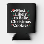 クリスマスクッキーの家族を焼く可能性が最も高い 缶クーラー (正面)