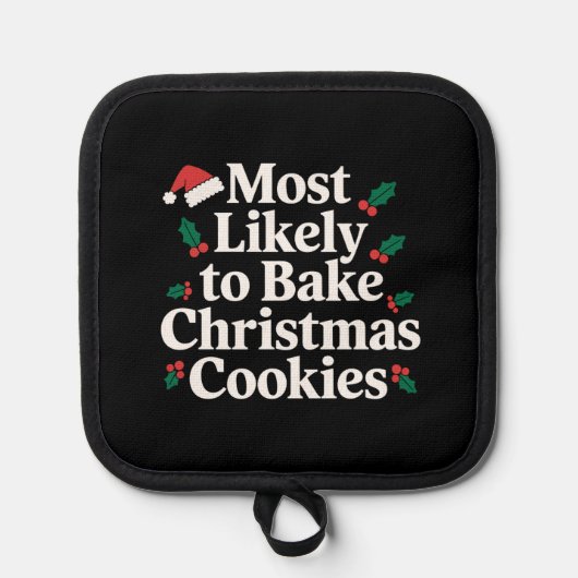 クリスマスクッキーの家族を焼く可能性が最も高い 鍋敷き (正面)