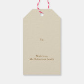 クリスマスクッキーの木 ギフトタグ (裏面)