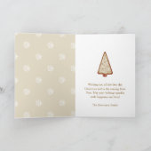 クリスマスクッキーの木 シーズンカード (内部)