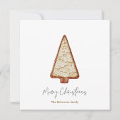 クリスマスクッキーの木 シーズンカード (正面)