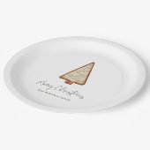 クリスマスクッキーの木 ペーパープレート (アングル)