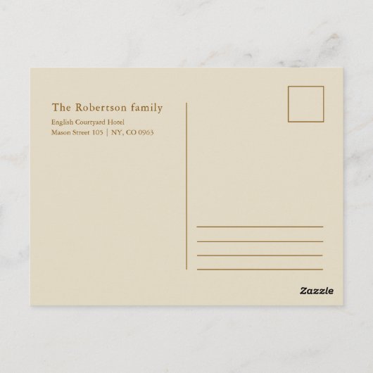 クリスマスクッキーの木 ポストカード (裏面)