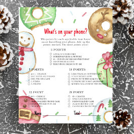 クリスマスクッキーのWhat's On Your Phone ゲーム