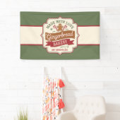 クリスマスクッキーはケーキのベンダーをパイ 横断幕 (インサイチュ)