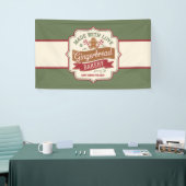 クリスマスクッキーはケーキのベンダーをパイ 横断幕 (トレードショー)