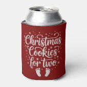 クリスマスクッキーを二人で マタニティ 妊娠中 クリスマス 缶クーラー (缶正面)