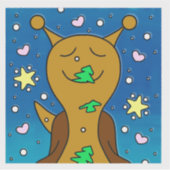 クリスマスクッキーを使ったかわいいカタツムリ | ビニル シール (正面)