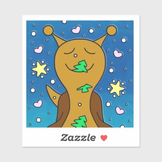 クリスマスクッキーを使ったかわいいカタツムリ | ビニル シール (シート)