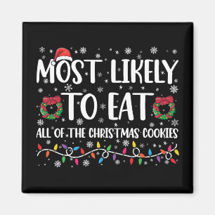 クリスマスクッキーを全部食べちゃうタイプ Xmas マグネット