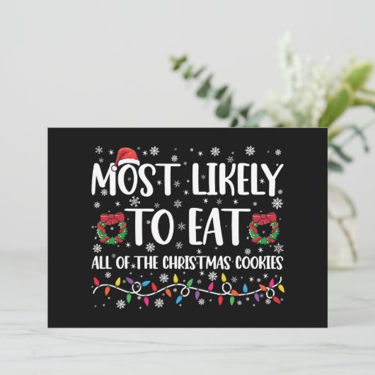 クリスマスクッキーを全部食べちゃうタイプ Xmas 招待状 (スタンド正面)