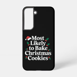 クリスマスクッキーを焼く一家 SAMSUNG GALAXY S22ケース