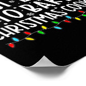 クリスマスクッキーを焼く可能性が最も高いおもしろいベーカーCh ポスター (角)