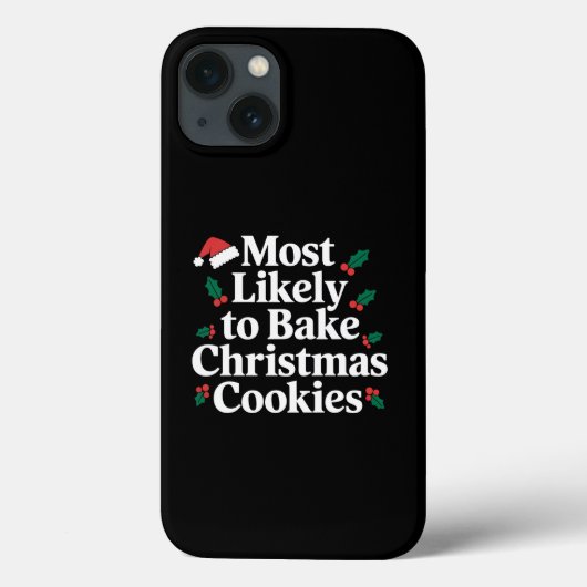クリスマスクッキーを焼く可能性が最も高い家族 Case-Mate iPhoneケース (裏面)