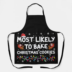 クリスマスクッキーを焼く確率が最も高い Xmasパン職人 エプロン