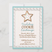 クリスマスクッキーエクスチェンジホリデースイート招待状 招待状 (正面)