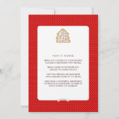 クリスマスクッキーエクスチェンジホリデーパーティ招待状 招待状 (裏面)