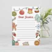 クリスマスクッキーカプセルノートメッセージカード サンキューカード (スタンド正面)