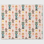 クリスマスクッキーカラーニューエルクリスマス ラッピングペーパー (フラット)