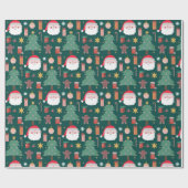 クリスマスクッキーカラーニューエルクリスマス ラッピングペーパー (フラット)