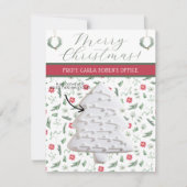 クリスマスクッキーカードパーソナライズされた、ギフトカード 招待状 (正面)