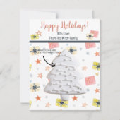 クリスマスクッキーカードパーソナライズされた、ギフトカード 招待状 (正面)