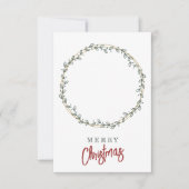 クリスマスクッキーカードリース緑化ベーカリーラベル (正面)