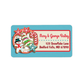 クリスマスクッキークリスマスカード住所 シール