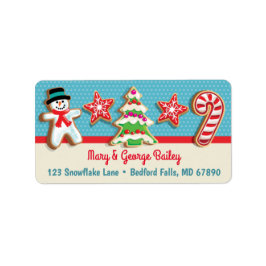 クリスマスクッキークリスマスカード住所 シール2 ラベル