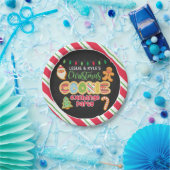 クリスマスクッキークリスマス交換パーティー-白 ペーパープレート (パーティー)