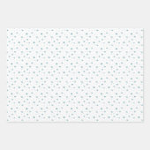 クリスマスクッキージンジャーブレッドマンブルーボーイ誕生日 ラッピングペーパーシート (正面2)