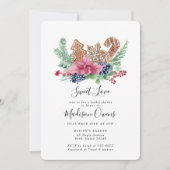 クリスマスクッキースウィートラブホリデーブライダルシャワー 招待状 (正面)