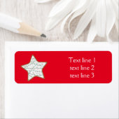 クリスマスクッキースターホリデーパーティー住所 シール (インサイチュ)