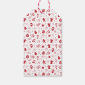 クリスマスクッキースワップジンジャーブレッドトラックの水色 ギフトタグ (裏面)